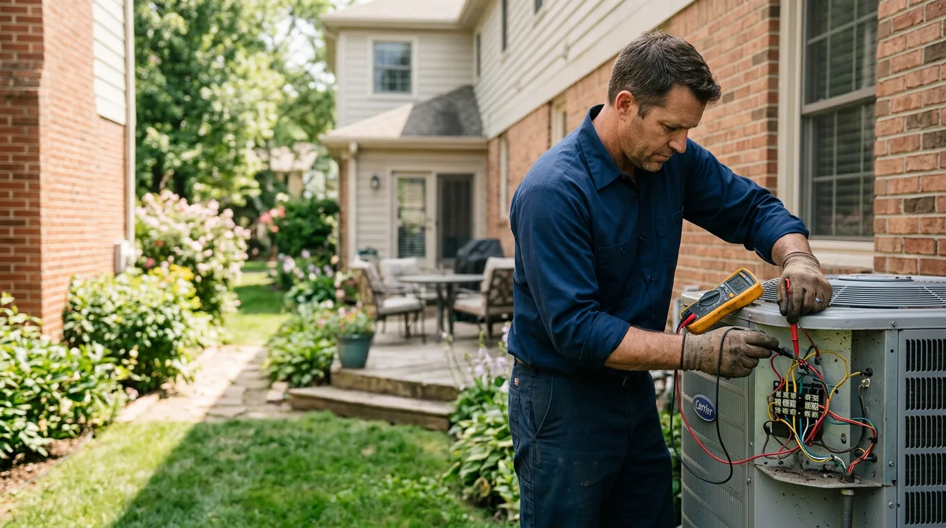 HVAC technician working near Decatur, TN